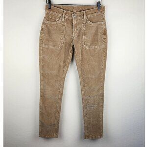 Levi's Surplus Skinny Low Rise White Tab Corduroy Pants Tan sz 27